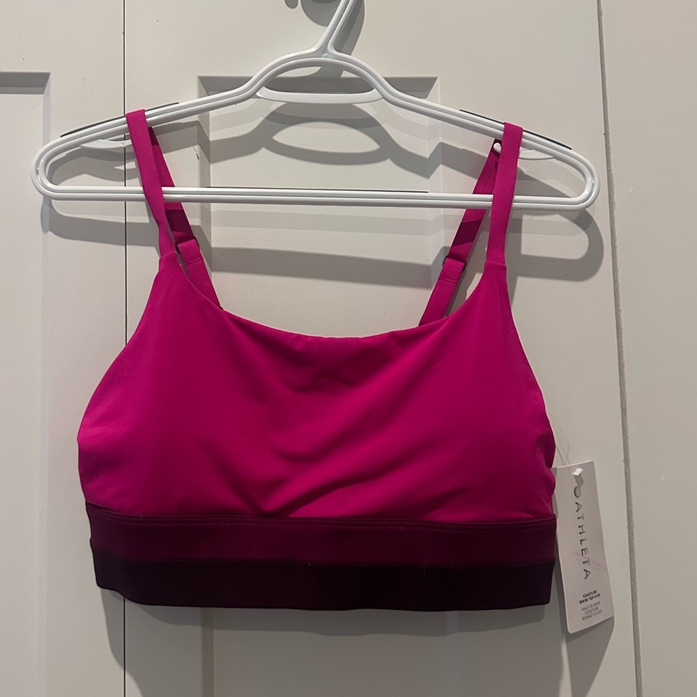 Athleta Fuchsia Coastline Bikini Top D-DD